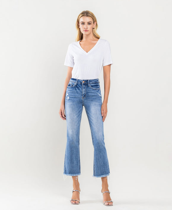 Bella High Rise Kick Flare Ankle Jean (Amber) – S.A.S. Boutique