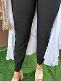 Pull On Ankle Pant w/ Scalloped Hem