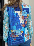 JWLA Nalina Ruffle Scarf Back Blouse